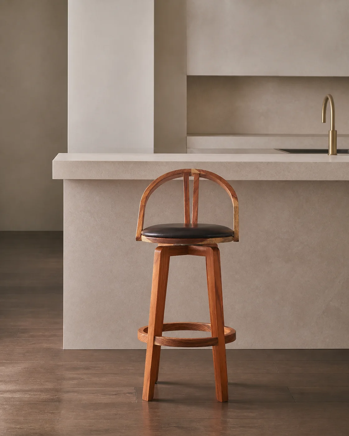 Arc Counter Stool, staged view 1
