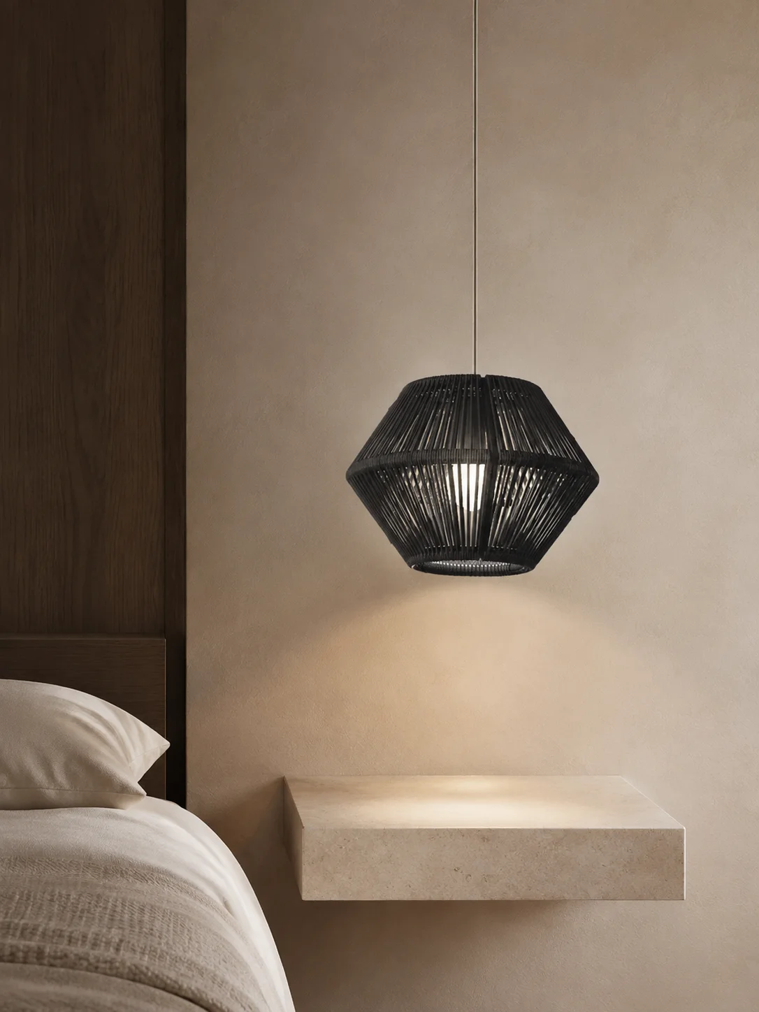 Axis Woven Pendant, staged view 2