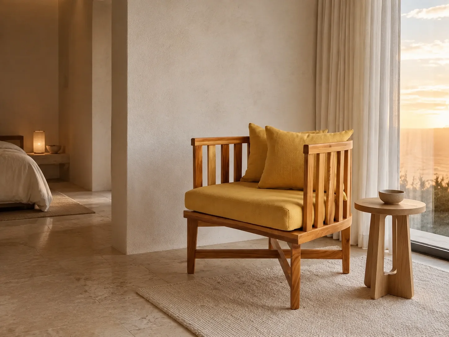 Benfica Lounge Chair, staged view 2