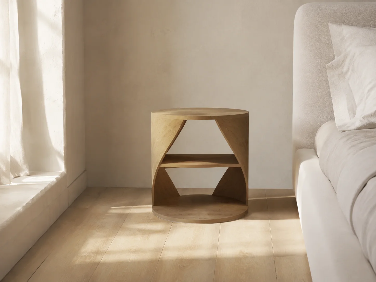 Helix Side Table, staged view 2