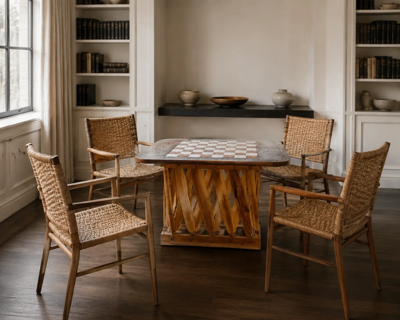 Lattice Game Table, staged view 2