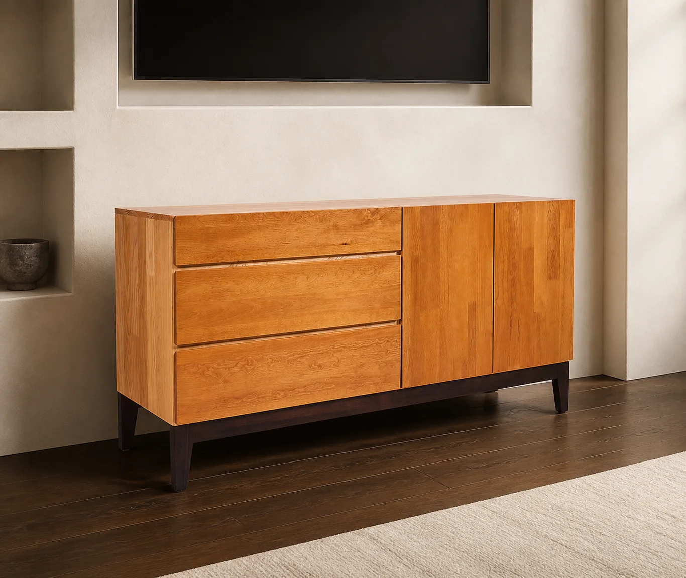 Linea Credenza, staged view 2