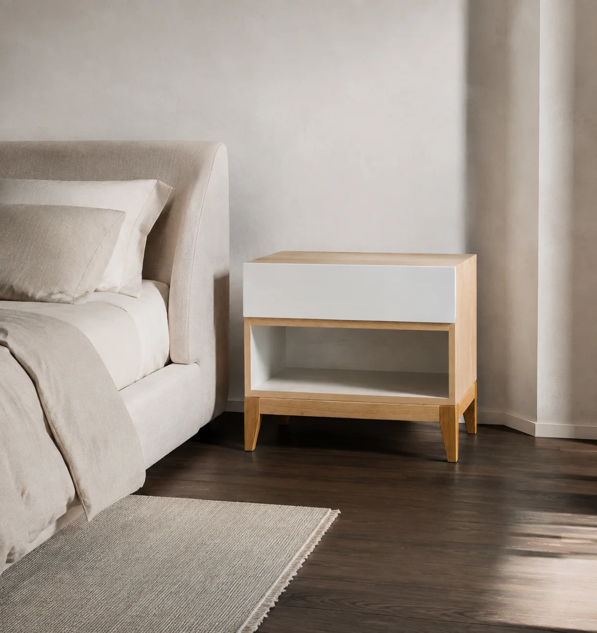 Nexo Nightstand, staged view 1