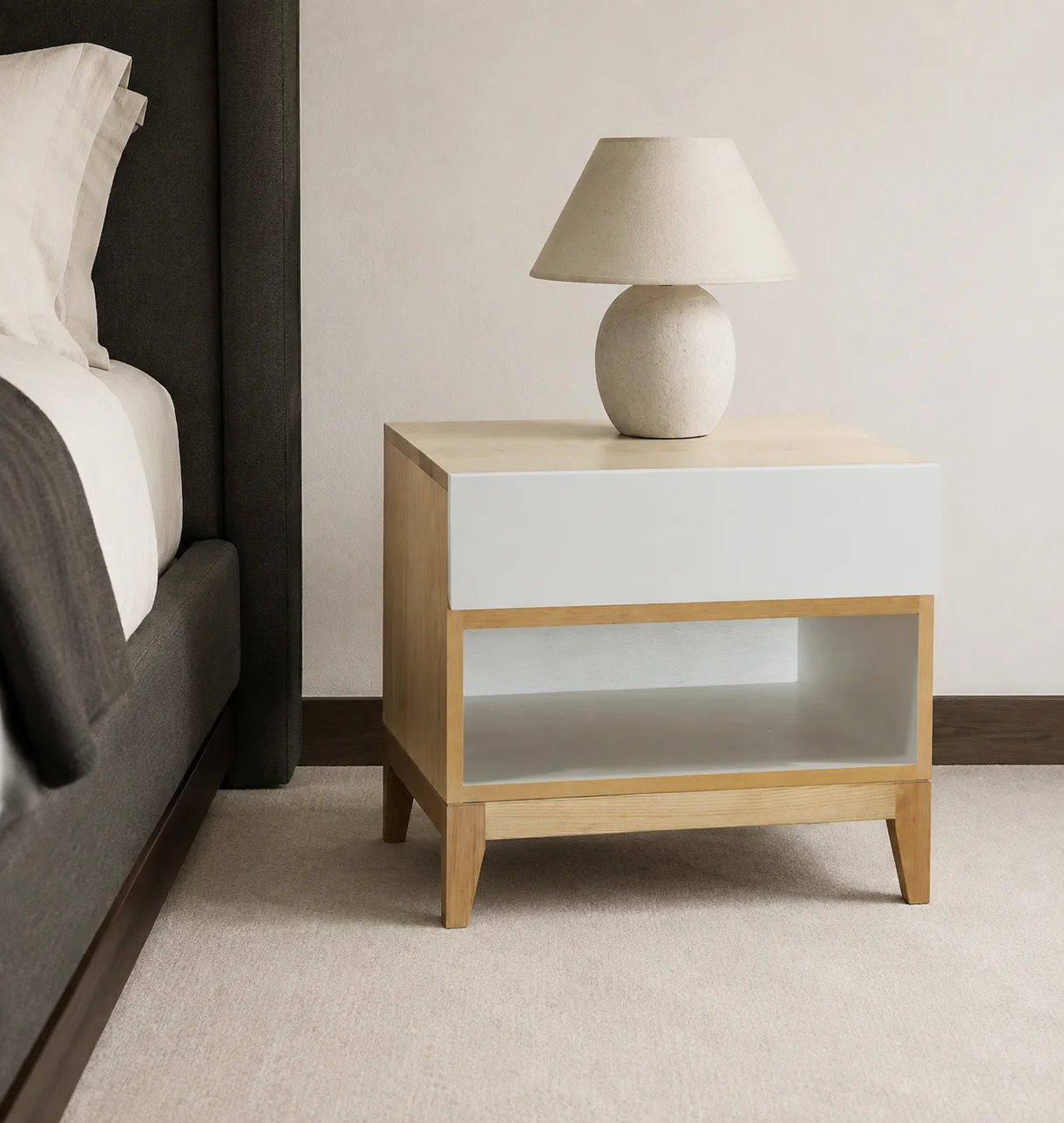 Nexo Nightstand, staged view 2
