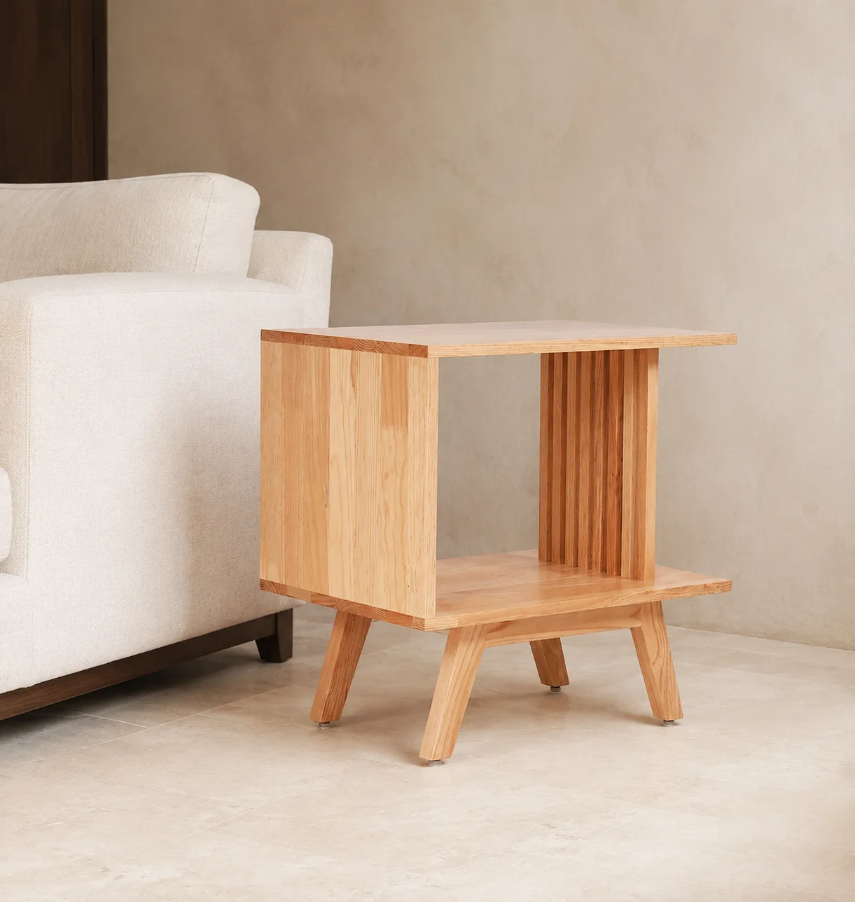 Portal Side Table, staged view 1